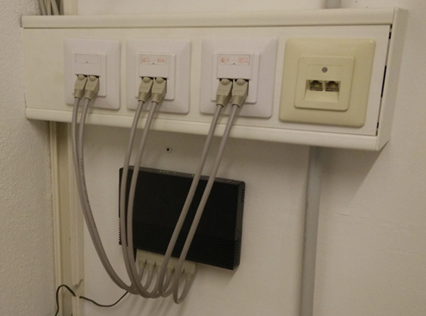 Using newly made network cables