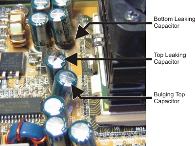 bad capacitor power capacitors pc hardware blown electrical computer look leaking fixes hacks broken years help bulging syncmaster diagnose samsung