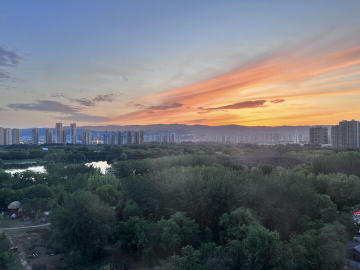 Sunset view in Taiyuan