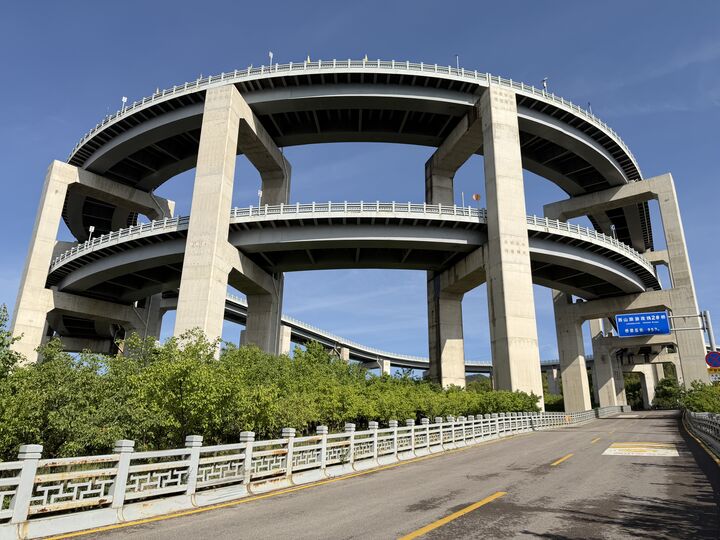Spiral road from below