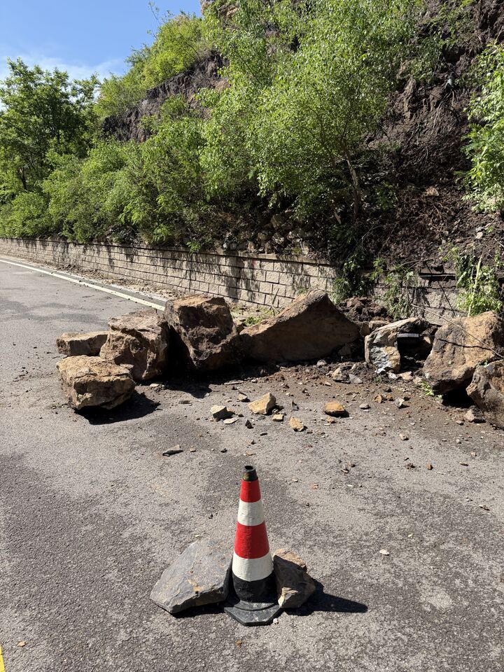 Rocks on the road