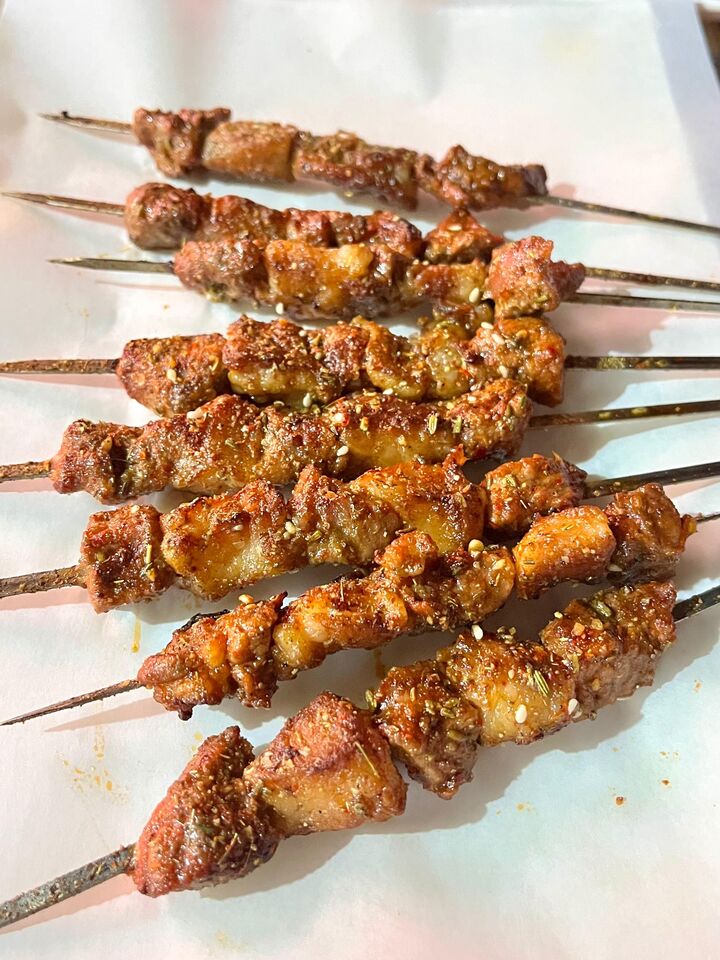 Lamb skewers